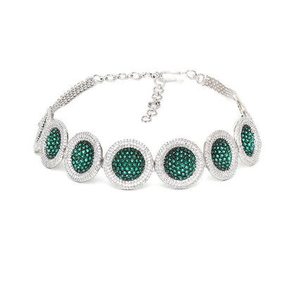Precious Stone Necklace With Stud
