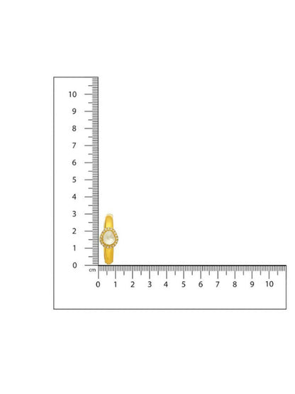 Women's Hoops Kundan Earrings - Ruby Raang