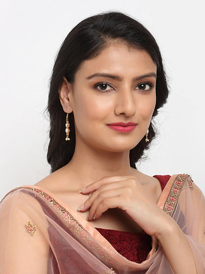 Kundan Earrings - Ruby Raang