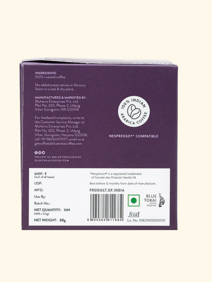 Blue Tokai Silver Oak Blend Coffee Capsules