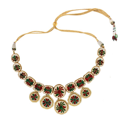Royal Kundan Necklace with Matching Earrings