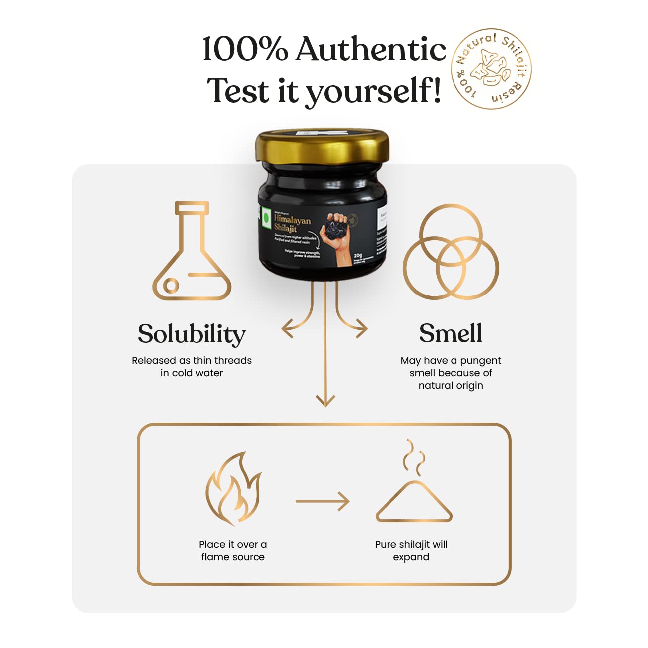 Kapiva Himalayan Shilajit/Shilajeet Resin - 20gm