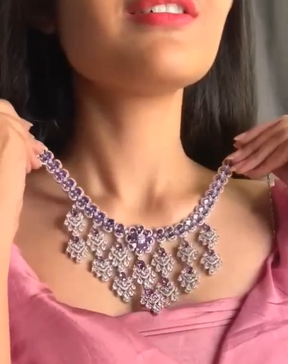 Stylish Fancy Kundan Necklace Set