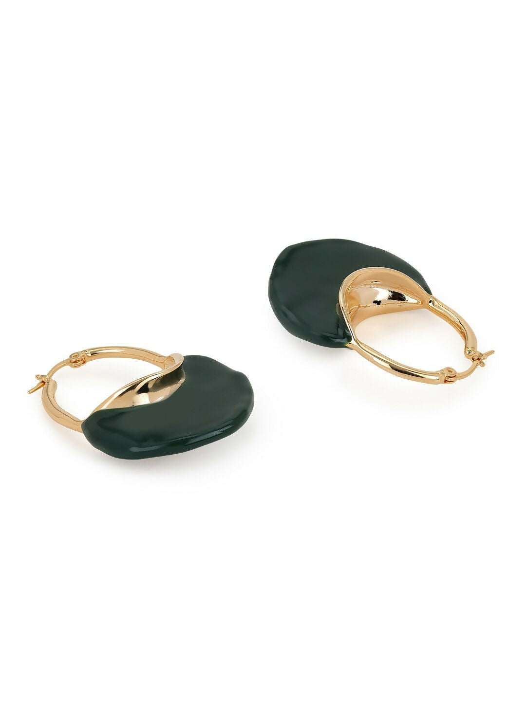 Green Mother of Pearls Stone Earrings- Ruby Raang