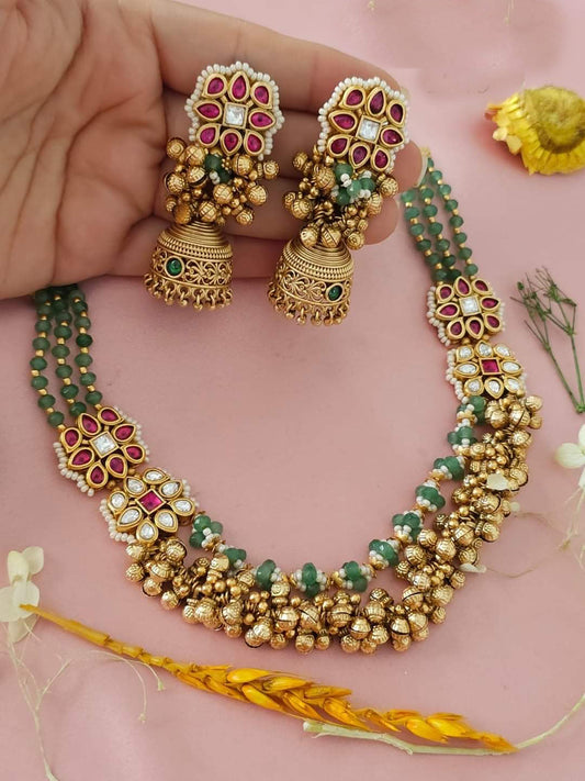 Traditional Design Multicolor Jewelry Set