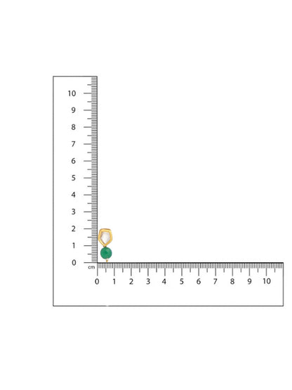 Ruby Raang Green Kundan Studs