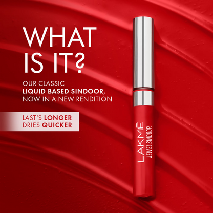 Lakme Forever Matte Sindoor, Long Lasting, Smudgeproof - Red