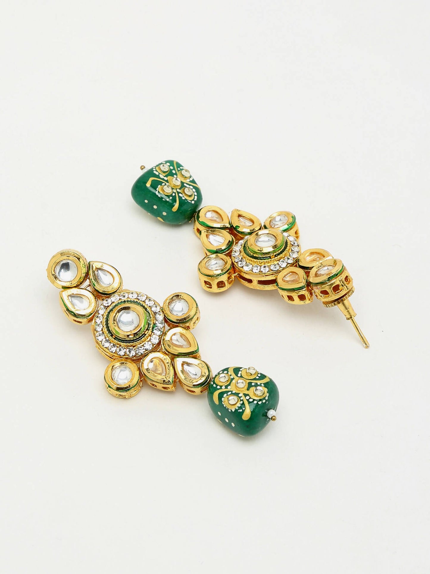 Kundan Earrings - Ruby Raang