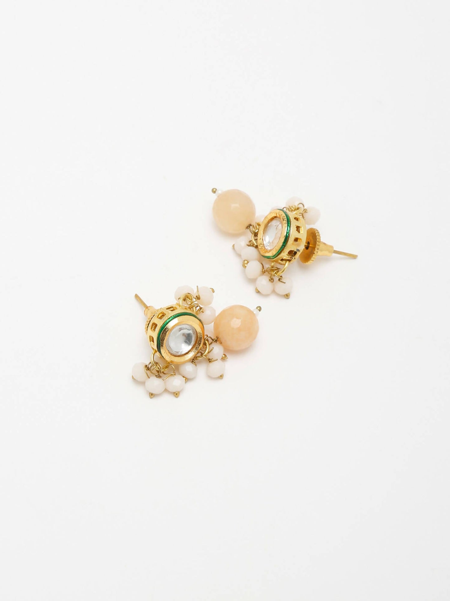 Kundan Studs - Ruby Raang