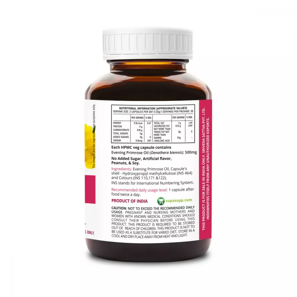 Sri Sri Tattva Supasupp SupaSupp Evening Primrose Oil Capsules - Women's Health