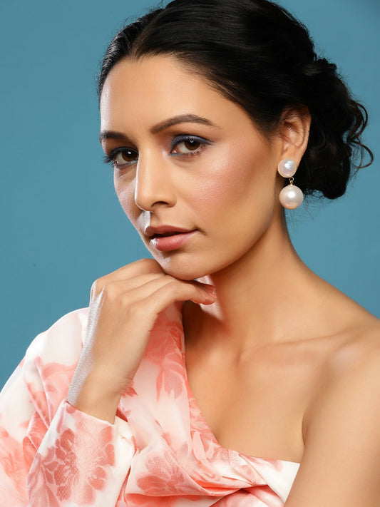 Duet Pearl Earrings- Ruby Raang