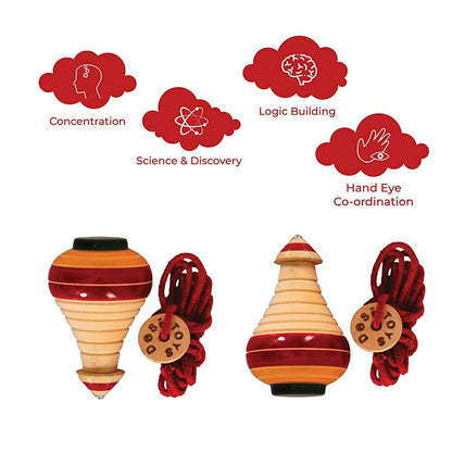 Desi Toys Spinning Tops/ Lattu/Bhavra PO2